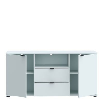 Ganymede TV Unit with Open Shelf, Drawer & 2 Doors in Light Grey