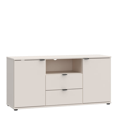 Ganymede TV Unit with Open Shelf, 2 Drawers & 2 Doors in Sand