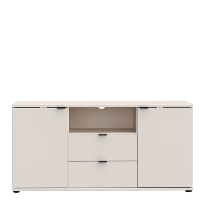 Ganymede TV Unit with Open Shelf, 2 Drawers & 2 Doors in Sand