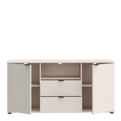Ganymede TV Unit with Open Shelf, 2 Drawers & 2 Doors in Sand