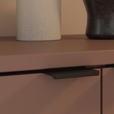 Ganymede TV Unit with Open Shelf, 2 Drawers & 2 Doors in Terracotta