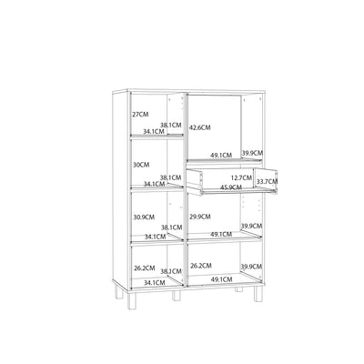 Grafton 3 Door 1 Drawer Cabinet In Cream and Oak – FTG, view 9