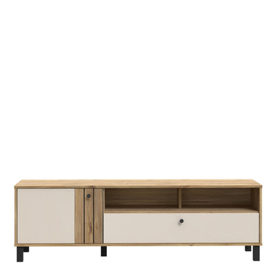 Grafton TV Unit n Cream and Oak – FTG, view 2