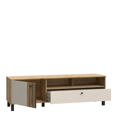 Grafton TV Unit n Cream and Oak – FTG, view 3