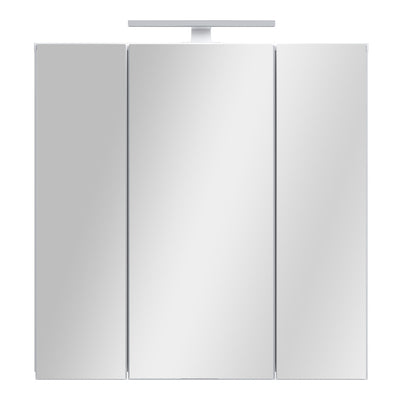 Lokko Hanging Cupboard with 3 Mirror Doors in White