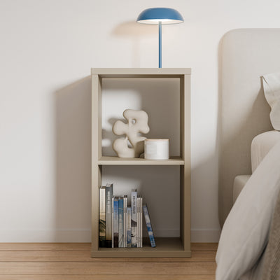 Mauro 1 Shelf Storage Unit in Taupe