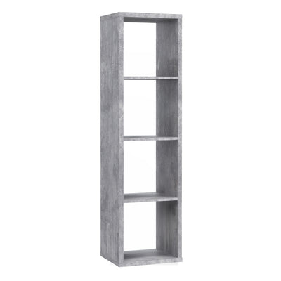Mauro 3 Shelves Storage Unit in Concrete Grey