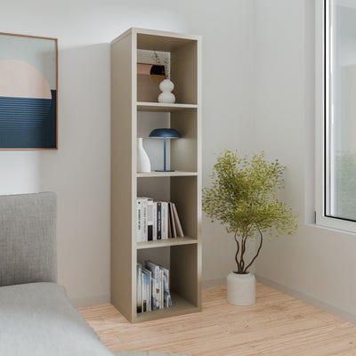 Mauro 3 Shelves Storage Unit in Taupe