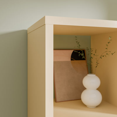 Mauro 3 Shelves Storage Unit in Yellow