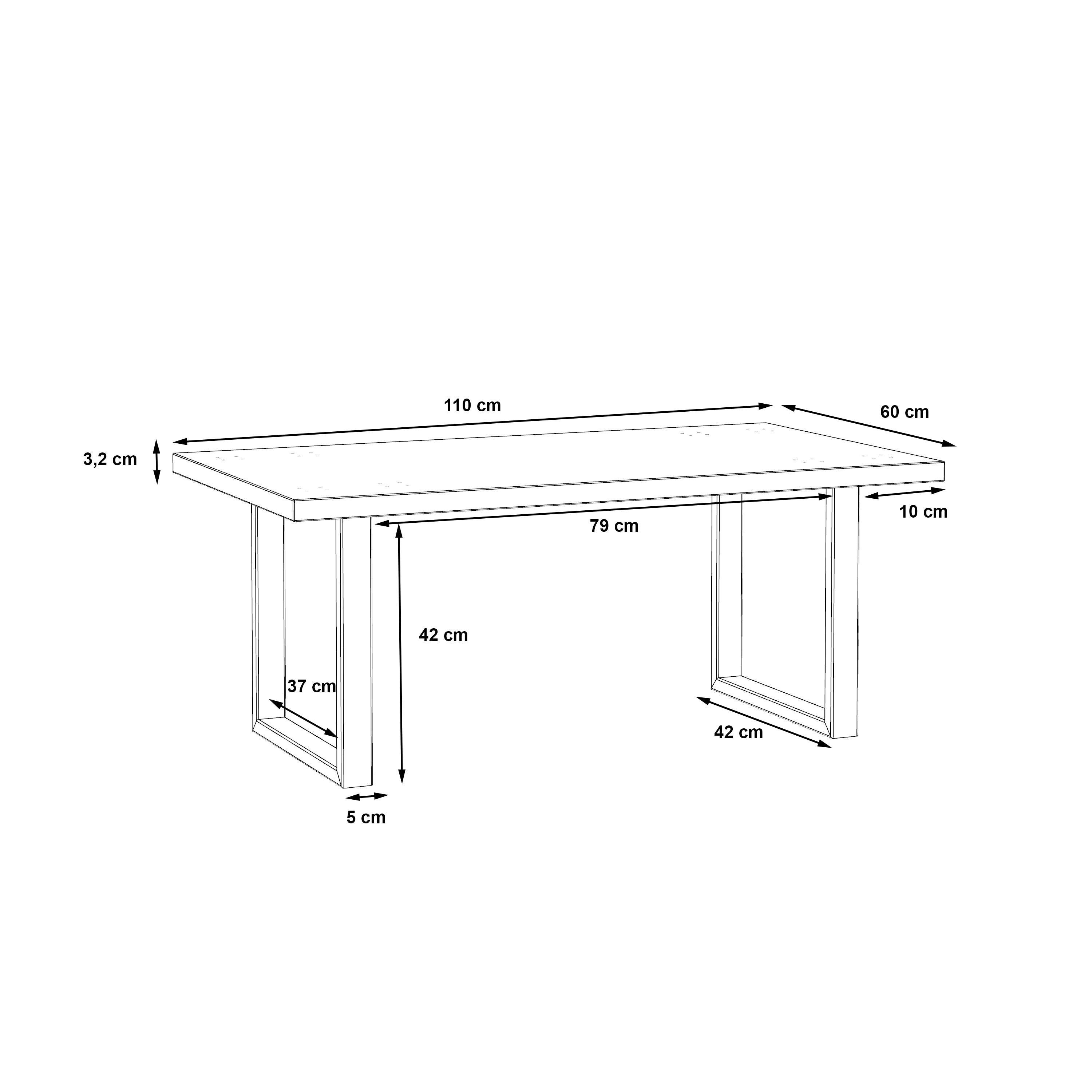 Atlantic Coffee Table in Artisan Oak – FTG, view 5