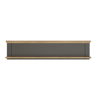 Pontypool Wall Shelf in Grey and Mauvella Oak