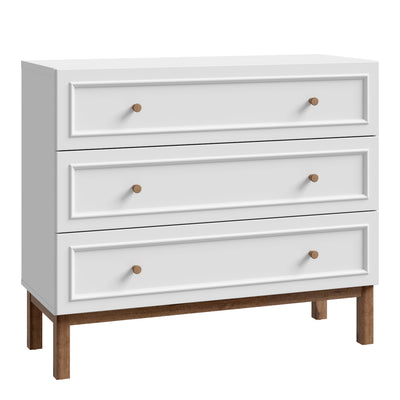 Wensley 3 Drawer Chest in Light Grey and Oak – FTG