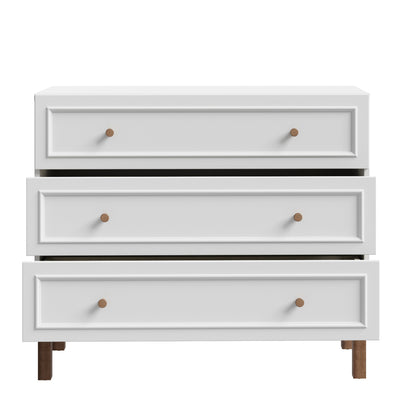 Wensley 3 Drawer Chest in Light Grey and Oak – FTG, view 4