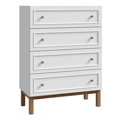 Wensley 4 Drawer Chest in Light Grey and Oak – FTG