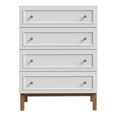 Wensley 4 Drawer Chest in Light Grey and Oak – FTG, view 2
