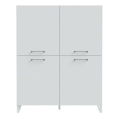 Sali 4 Door Highboard in Light Grey – FTG, view 2