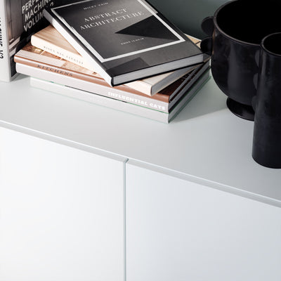 Sali 4 Door Highboard in Light Grey – FTG, view 7