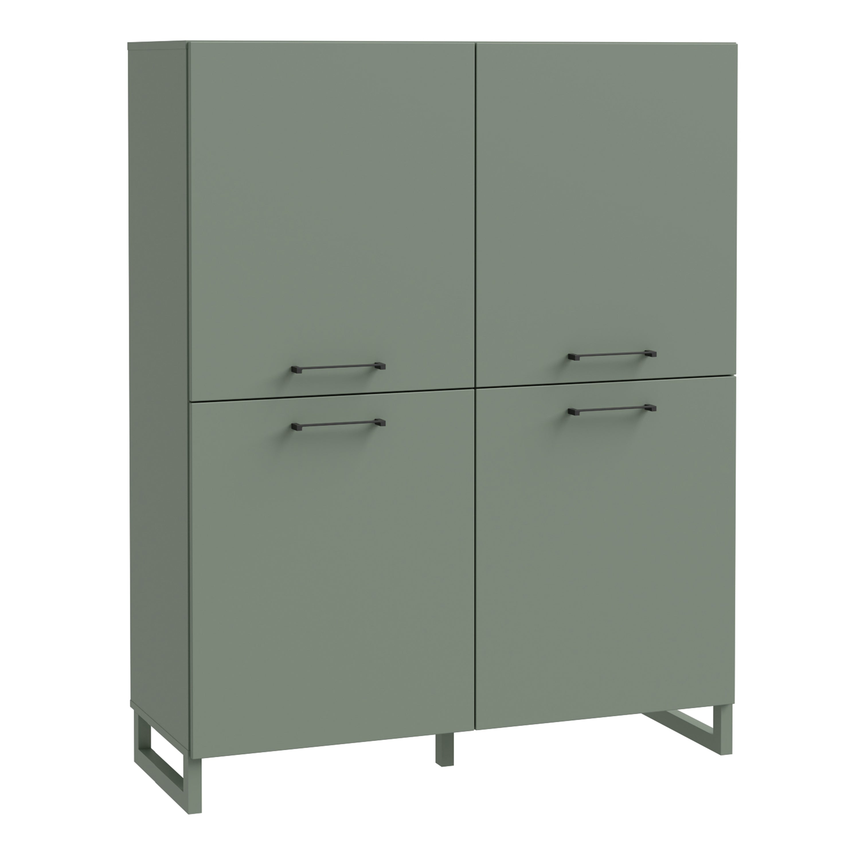 Sali 4 Door Highboard in Sage Green – FTG