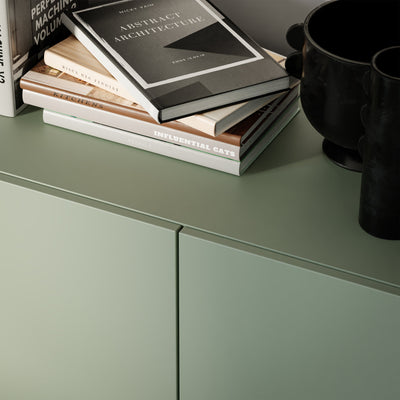 Sali 4 Door Highboard in Sage Green – FTG, view 7