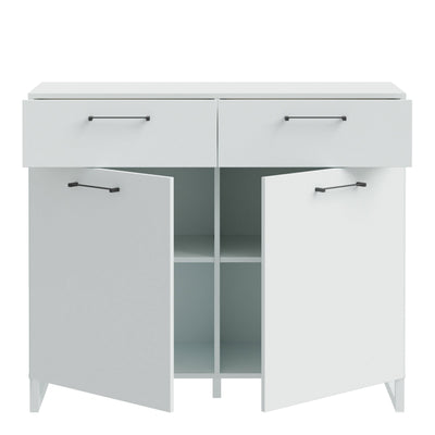 Sali 2 Door 2 Drawer Chest in Light Grey – FTG, view 4