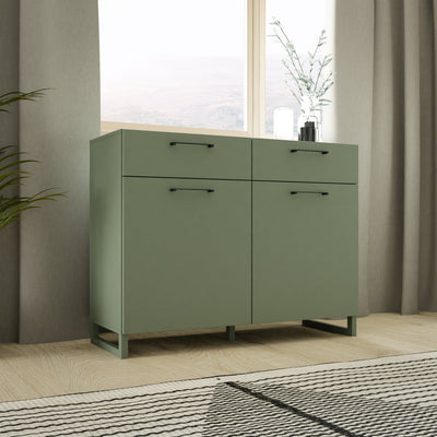 Sali 2 Door  2 Drawer Chest in Sage Green – FTG, view 6