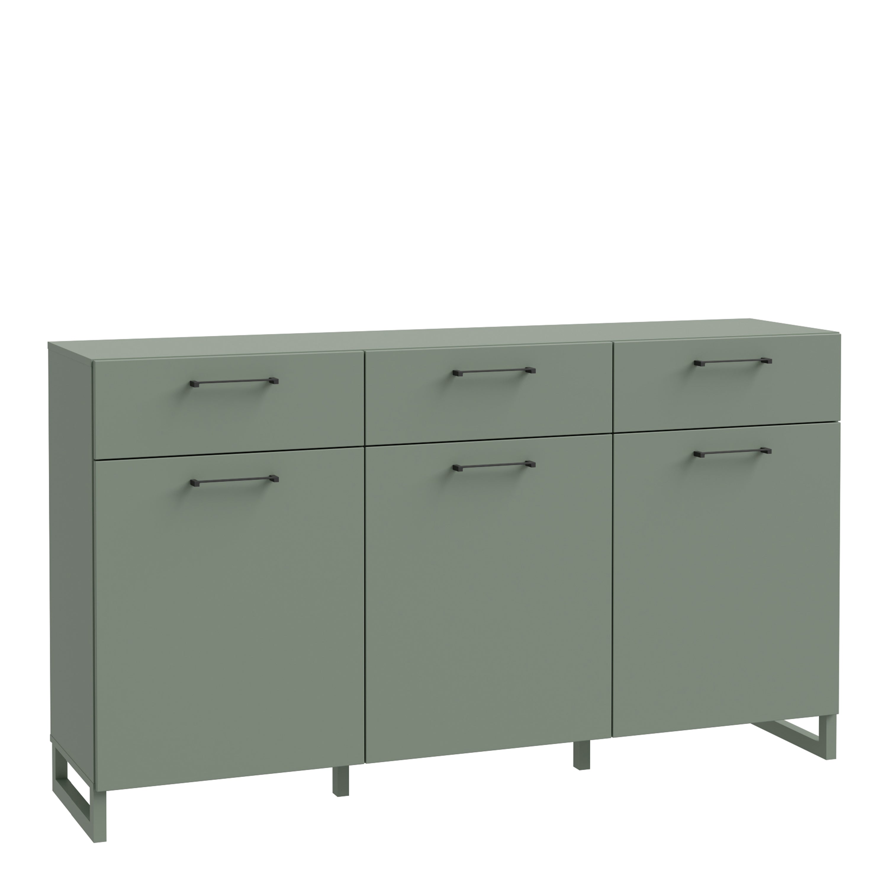 Sali 3 Door 3 Drawer Chest in Sage Green – FTG