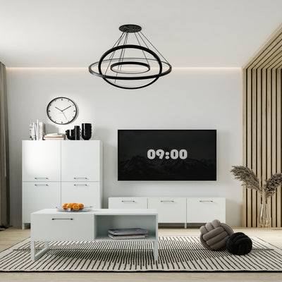 Sali 2 Door 2 Drawer TV Unit in Light Grey – FTG, view 5