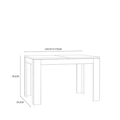Grafton Extending Dining Table in Oak – FTG, view 7