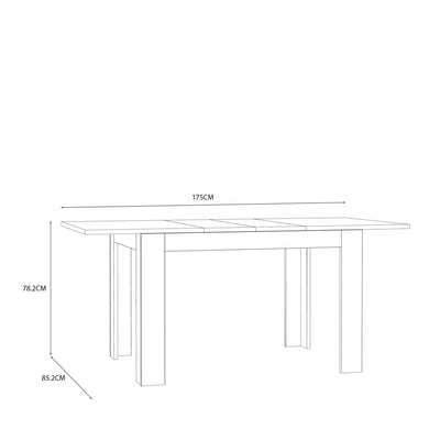 Grafton Extending Dining Table in Oak – FTG, view 8