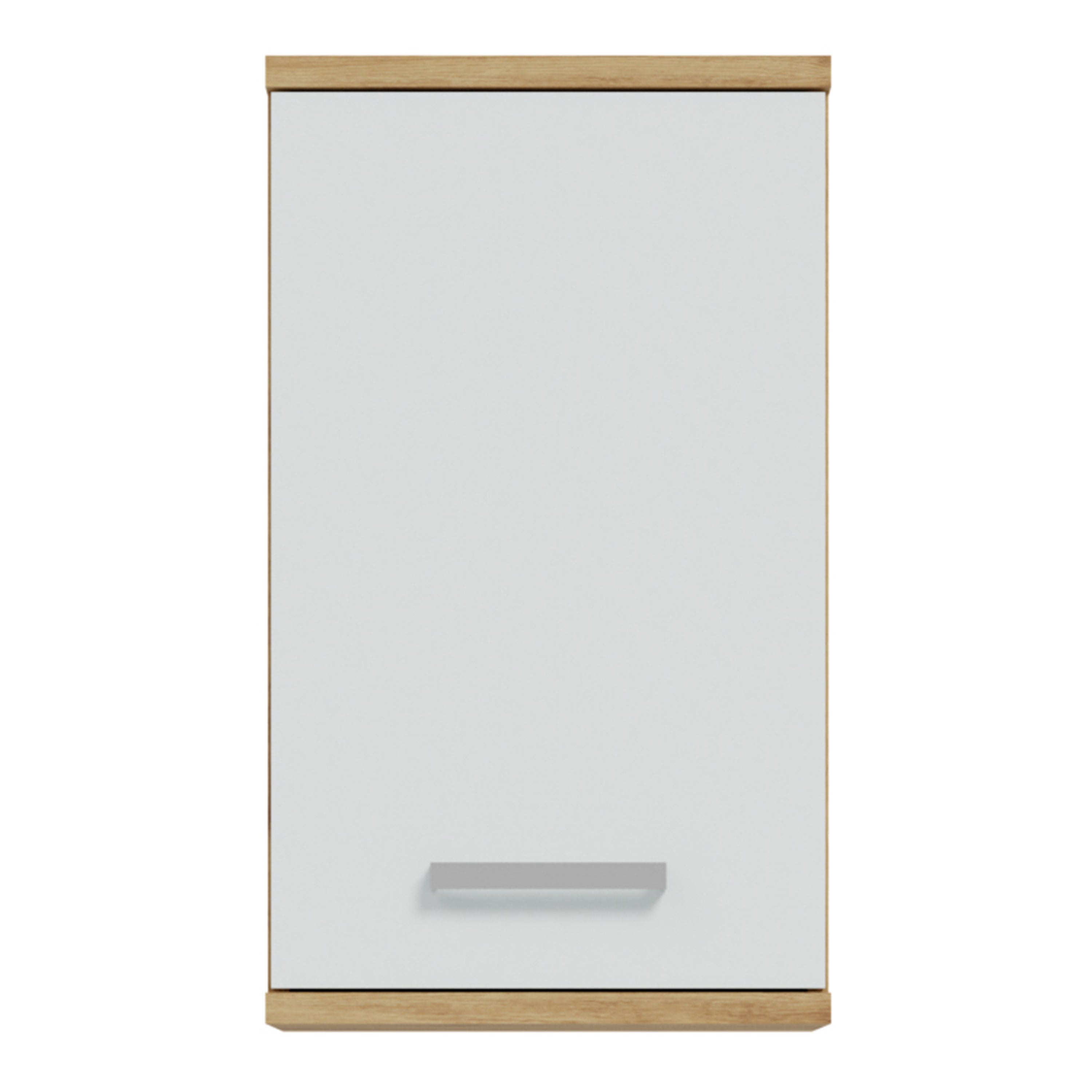 Veris Small Hanging Cupboard with 1 Door in Artisan Oak and Light Grey