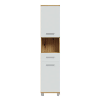 Veris 5 Piece Bathroom Set Artisan Oak & Light Grey Doors