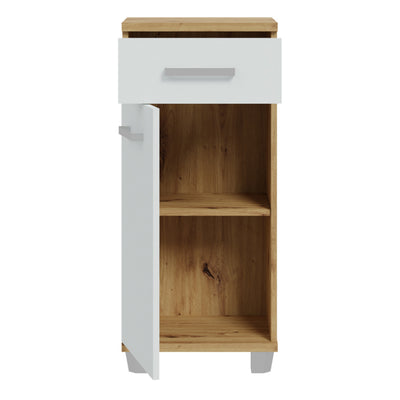 Veris 5 Piece Bathroom Set Artisan Oak & Light Grey Doors