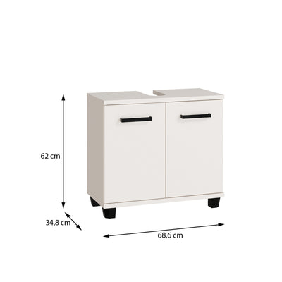 Veris Under Sink Cabinet with 2 Doors in Sand