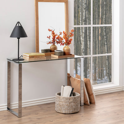 Katrine Console Table with Glass Top – FTG, view 3