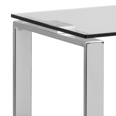 Katrine Console Table with Glass Top – FTG, view 4