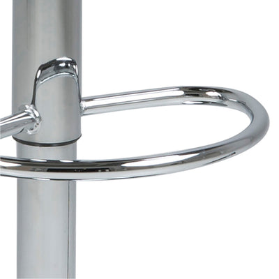 Plump Light Grey Swivel Bar Stool with Open Back – FTG, view 7