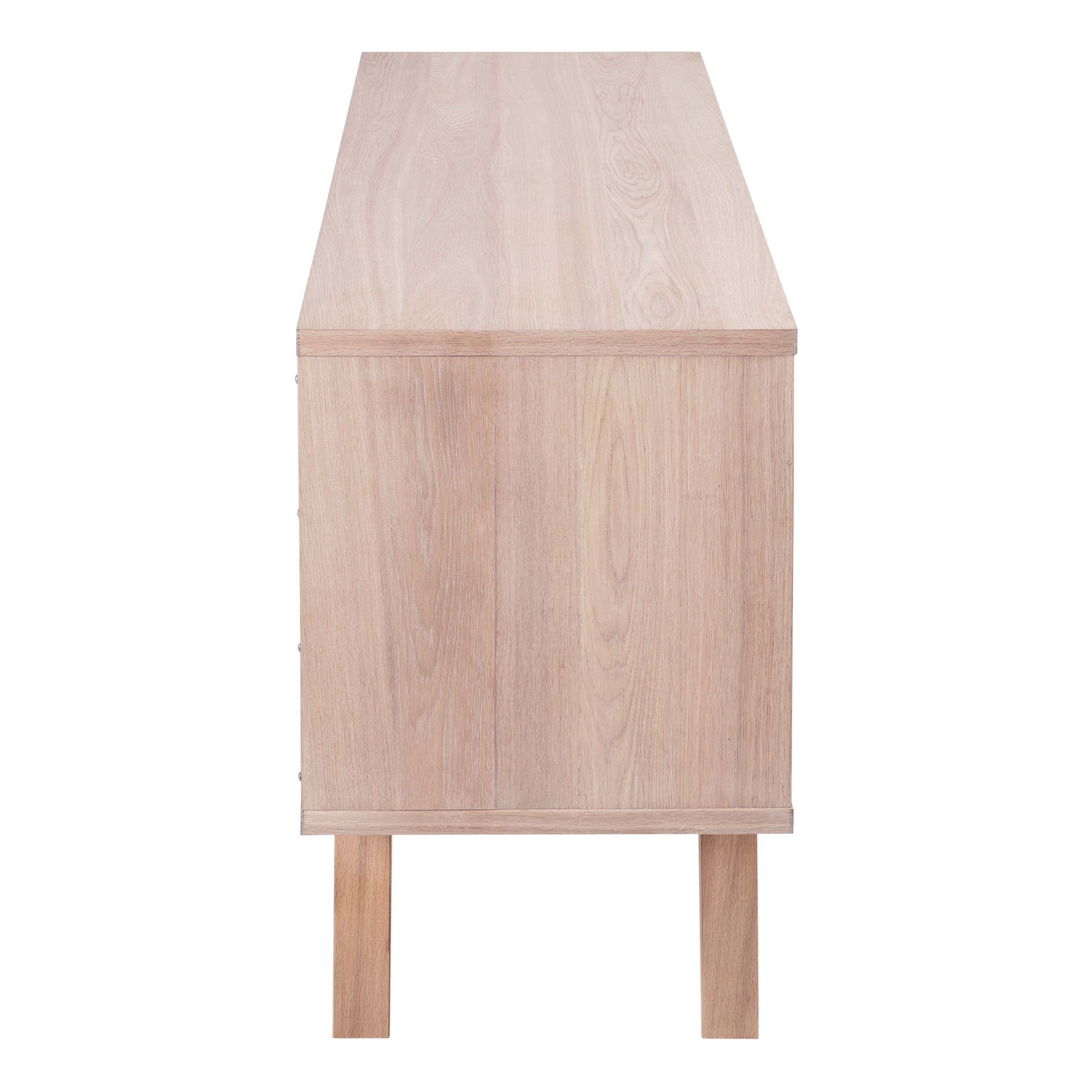 A-Line Sideboard with 4 Drawers and Sliding Door in White Oak – FTG, view 2