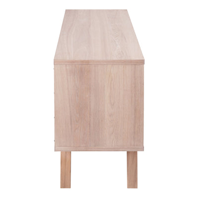 A-Line Sideboard with 4 Drawers and Sliding Door in White Oak – FTG, view 2