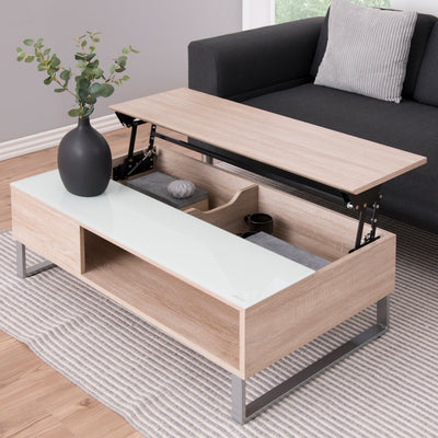 Azalea Lift Up Coffee Table in Oak – FTG, view 6