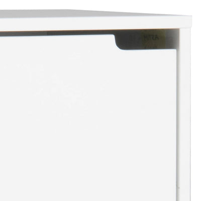 Mitra Shoe Cabinet 3 Flip Down Doors in White – FTG, view 8