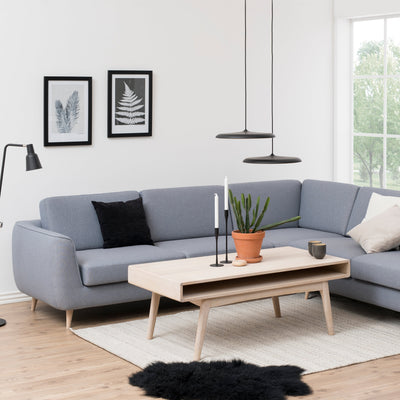 Marte Coffee Table with Open Shelf in White Oak – FTG, view 4