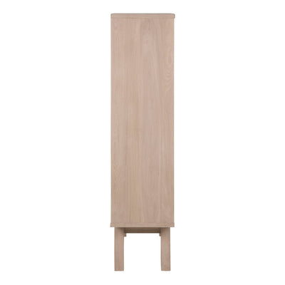 A-Line Display Cabinet with 2 Drawers and 2 Shelves in White Oak – FTG, view 3