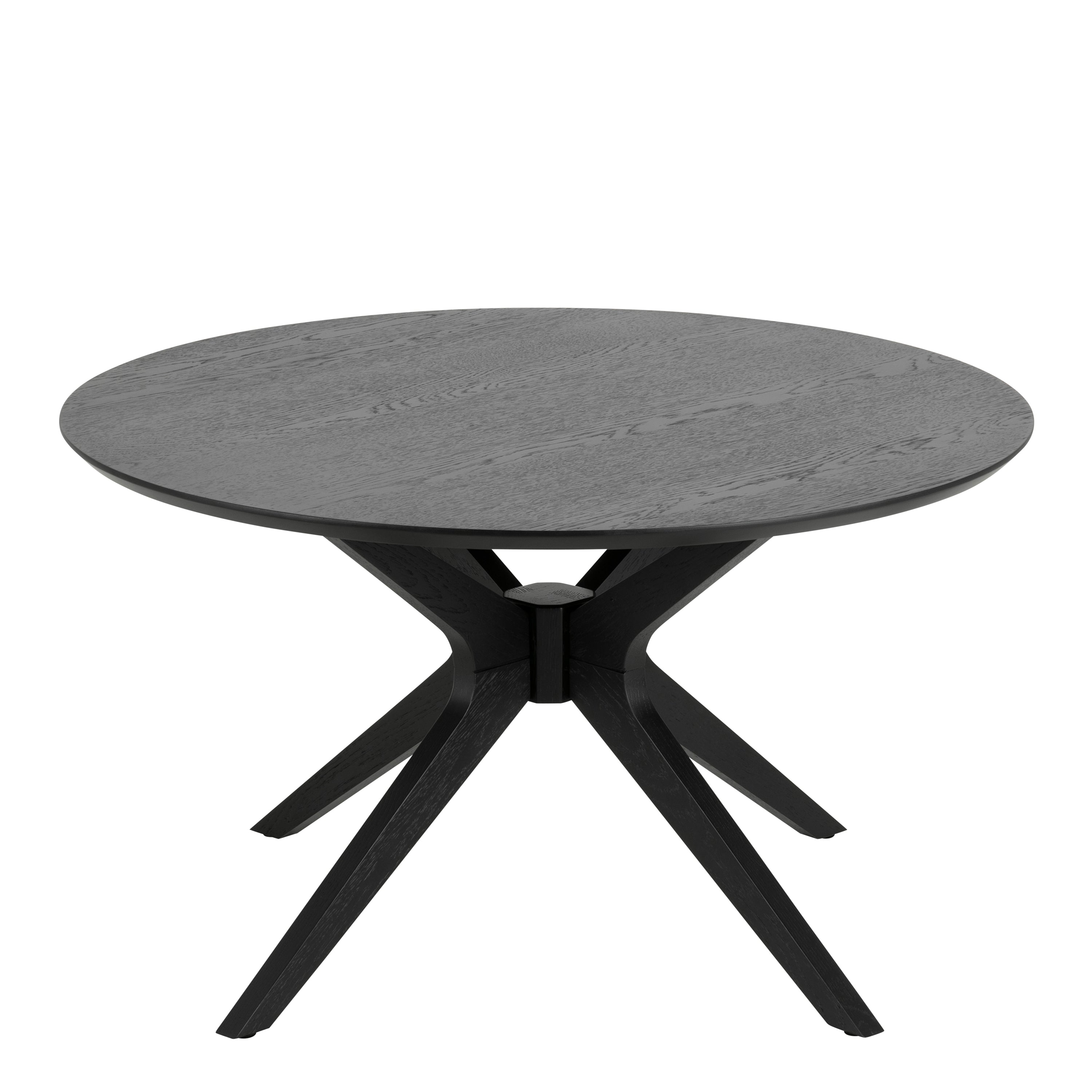 I_Duncan Round Coffee Tablein Black 80x45cm – FTG, view 2
