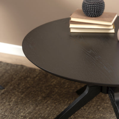 I_Duncan Round Coffee Tablein Black 80x45cm – FTG, view 6