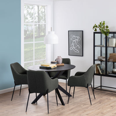 I_Duncan Round Coffee Tablein Black 105x75cm – FTG, view 4