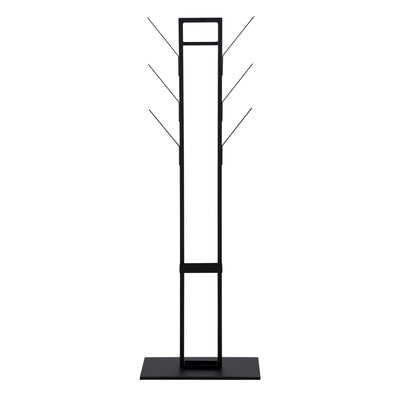 Vinson coat hanger, frame and base matt black powder coated steel, 56x28x165 cm – FTG, view 2