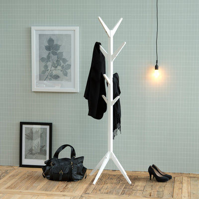 Ascot Coat Hanger in White – FTG, view 2
