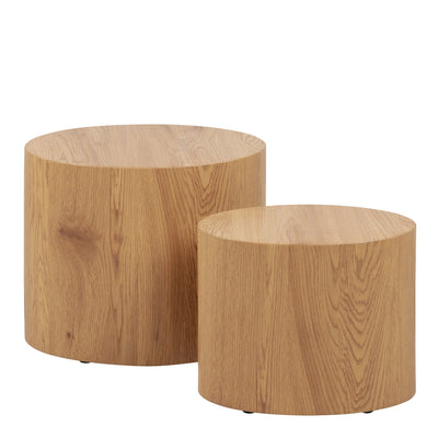 Mice Oval Coffee Table in Oak Set of 2 – FTG, view 2