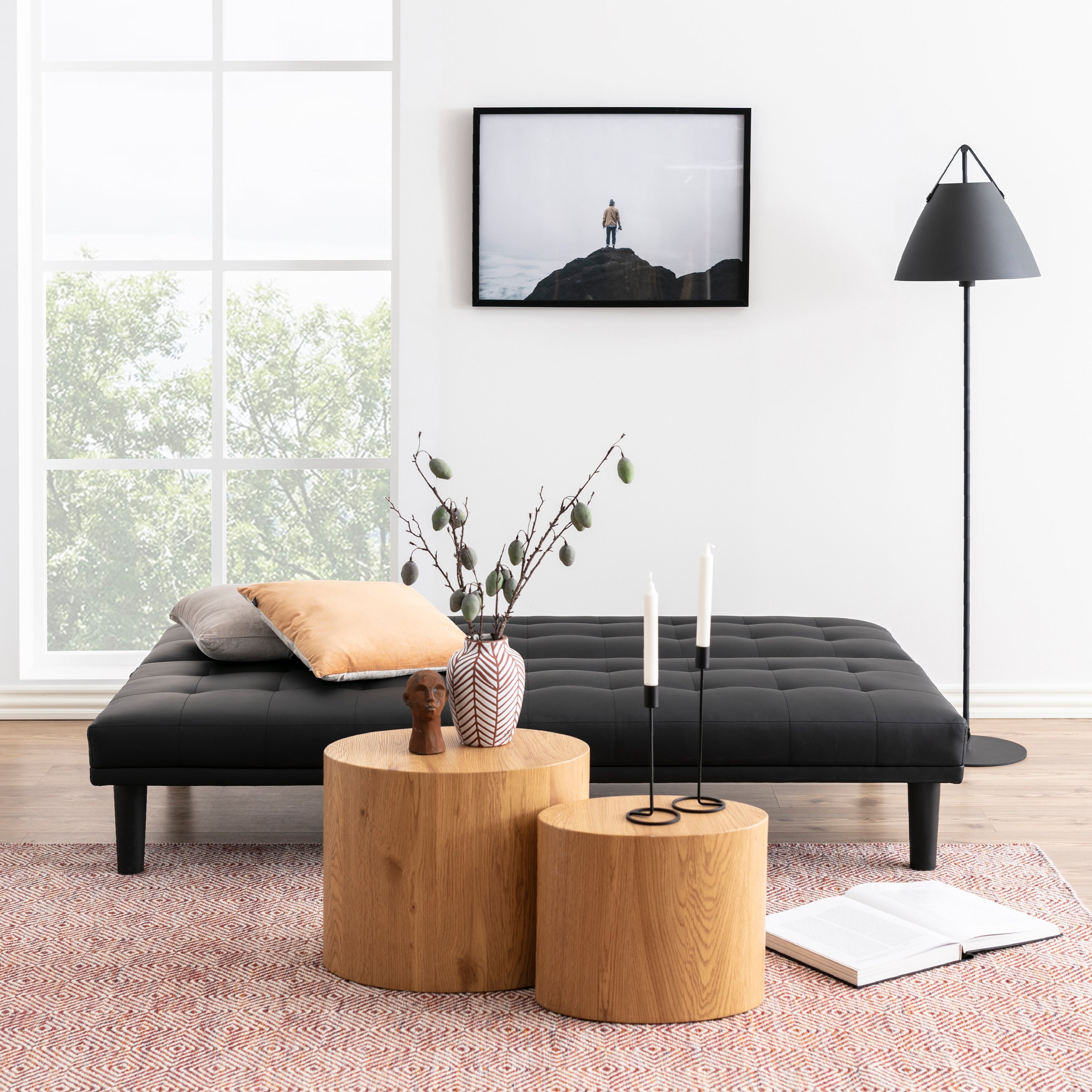 Mice Oval Coffee Table in Oak Set of 2 – FTG, view 4