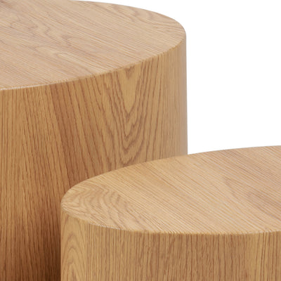 Mice Oval Coffee Table in Oak Set of 2 – FTG, view 5
